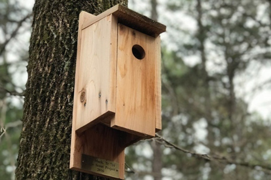 Brown Wooden Birdhouse